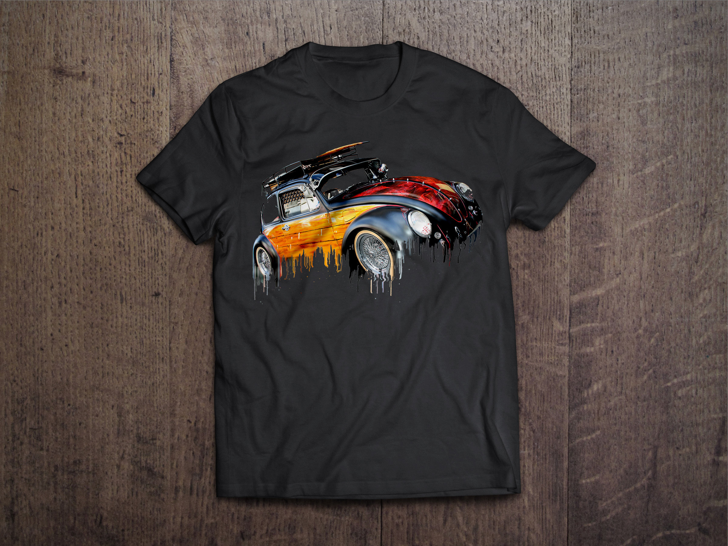 VW Beetle Liquid Metal VW Liquid Metal Beetle Tshirt