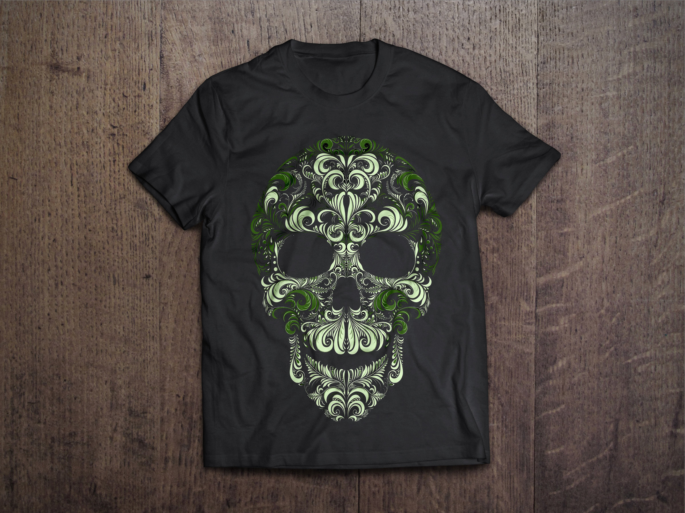 Sugar Skull Pattern Chest Candy Sugar Skull Pattern Tshirt