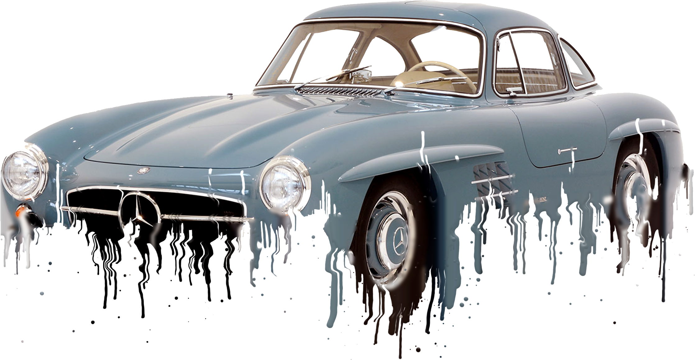 Mercedes 300 SL Liquid Metal