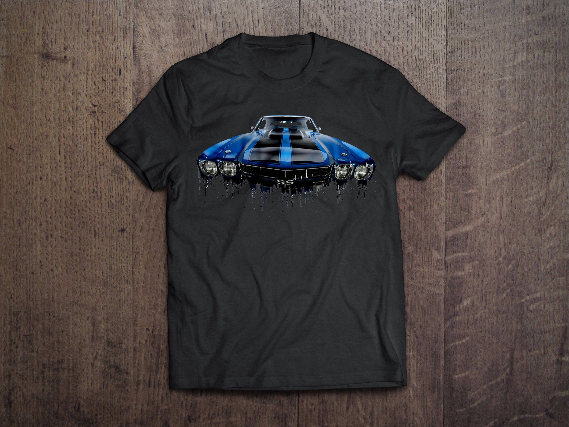Chevrolet Chevelle Liquid Metal Chevrolet Liquid Metal Chevelle Tshirt