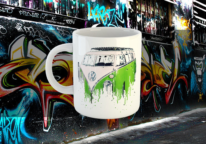 VW Samba Liquid Metal VW Liquid Metal Samba Mug