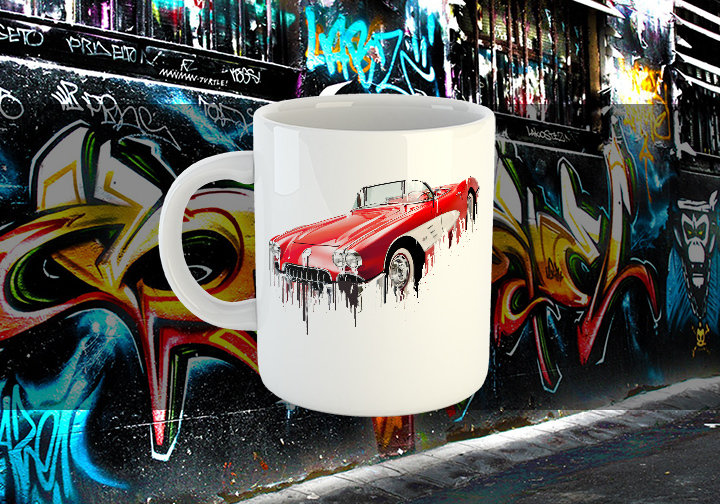 Chevrolet Corvette Liquid Metal Chevrolet Liquid Metal Corvette Mug