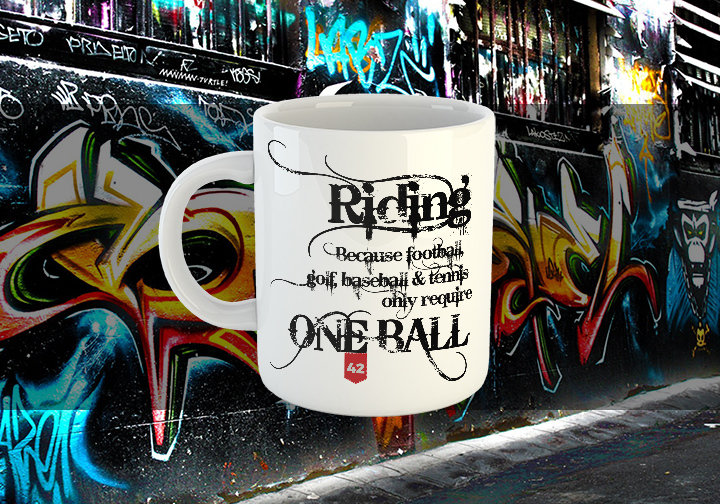 Riding One Ball Chest Candy One Ball Riding Mug
