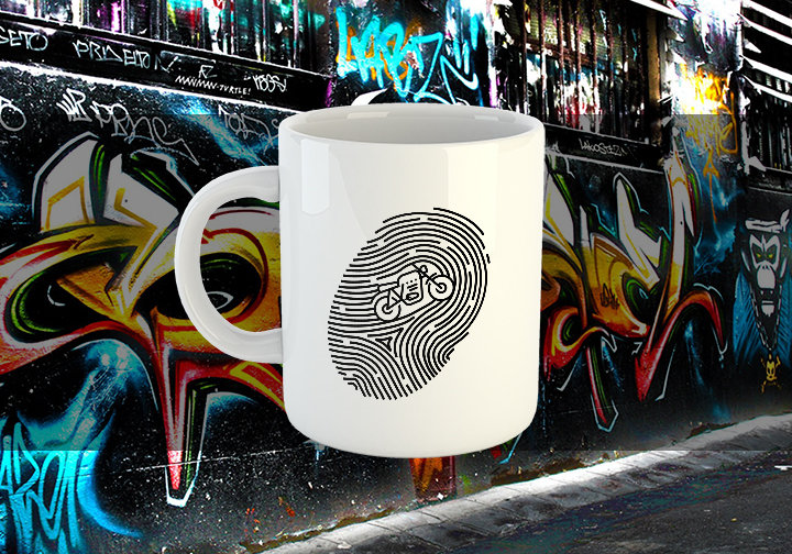 It's in my DNA Motorbike Chest Candy DNA Bike Mug