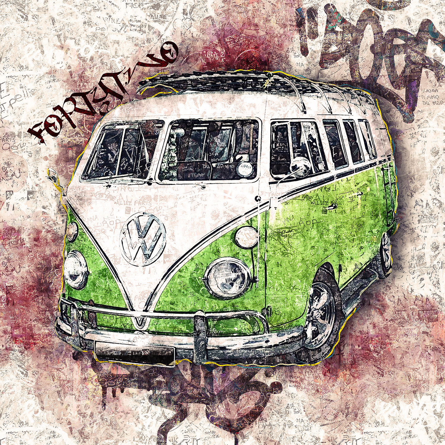 VW Samba Street Art
