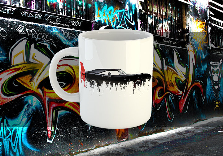 Dodge Charger Liquid Metal Dodge Liquid Metal Charger Mug