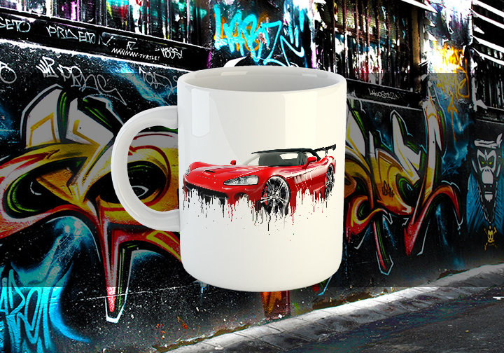 Dodge Viper Liquid Metal Dodge Liquid Metal Viper Mug