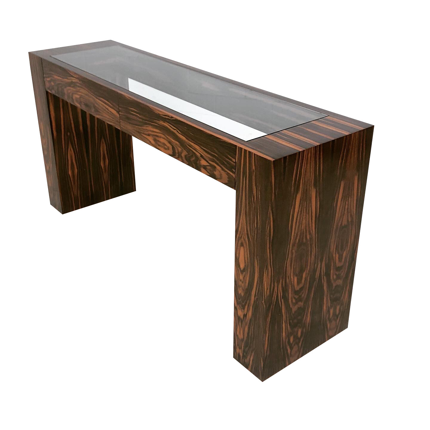 Glamorous Tiger Wood Modern Table Console