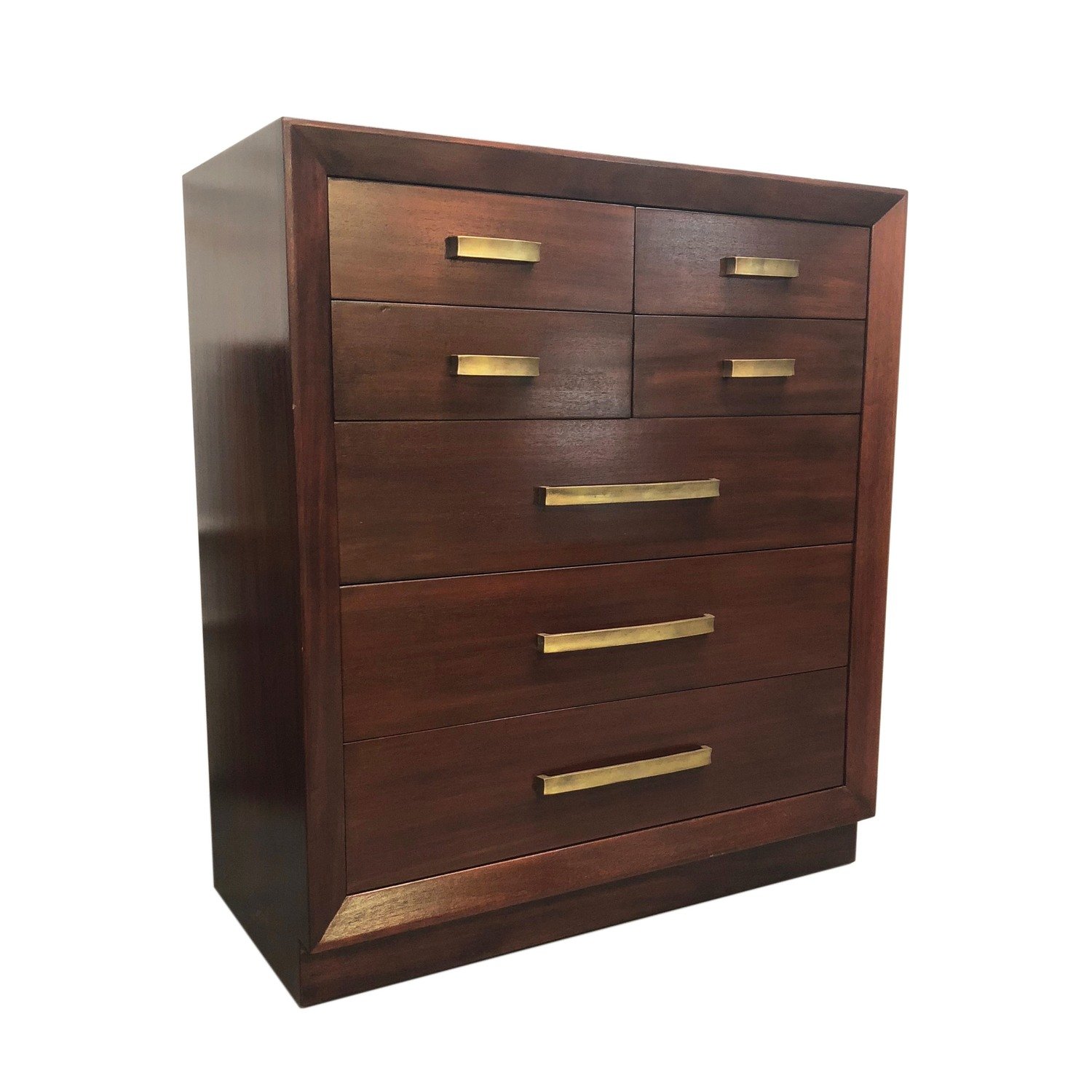 Mid Century Modern Solid Mahogany Dresser By John Stuart