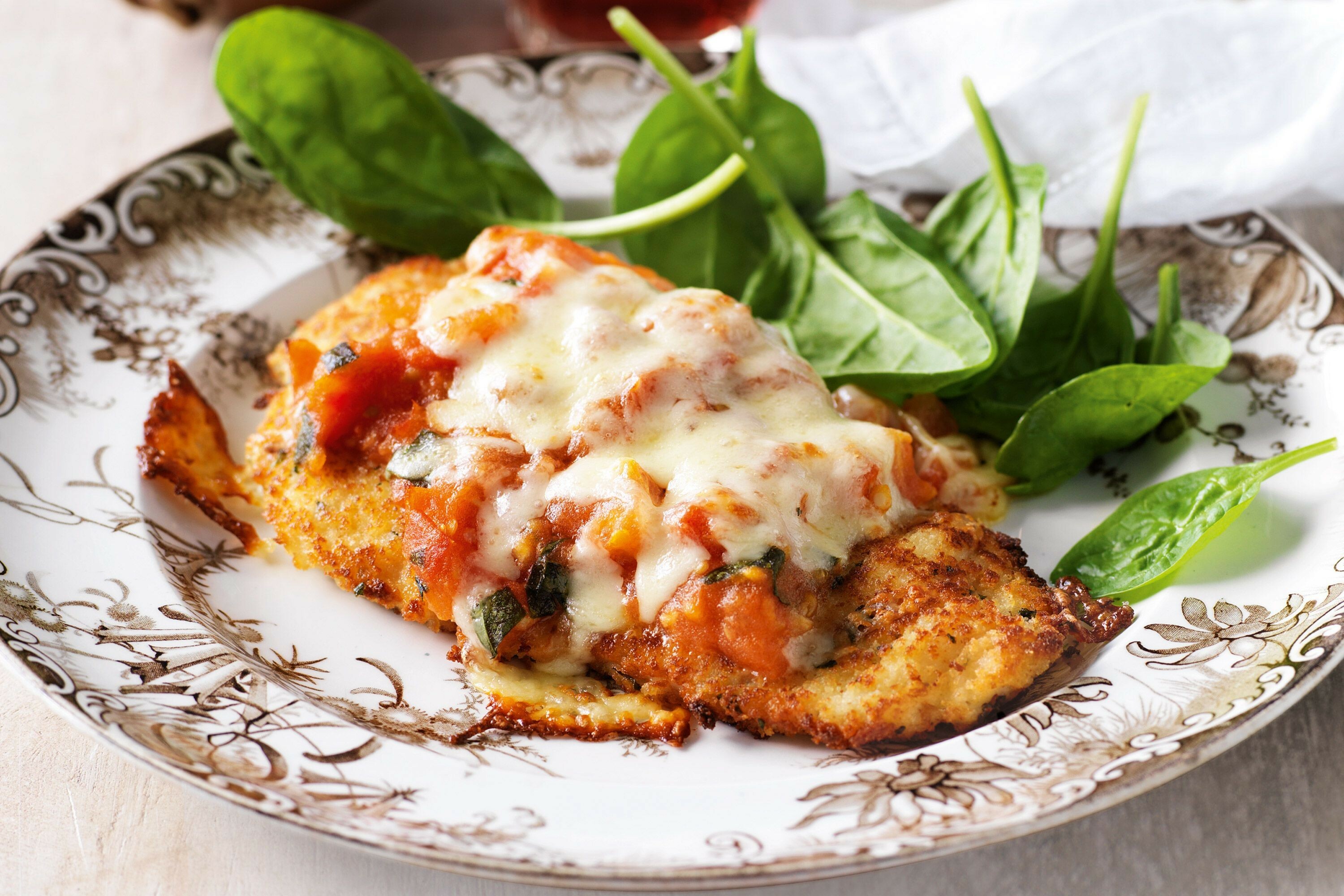 Chicken Parmigiana with Spaghetti 00046