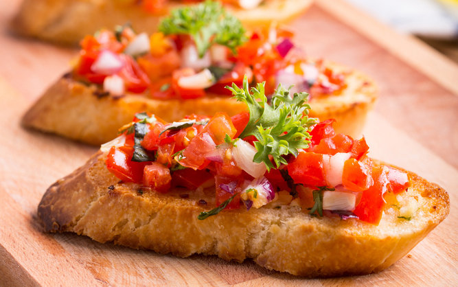 Cheesy Bruschetta Cheesy Bruschetta
