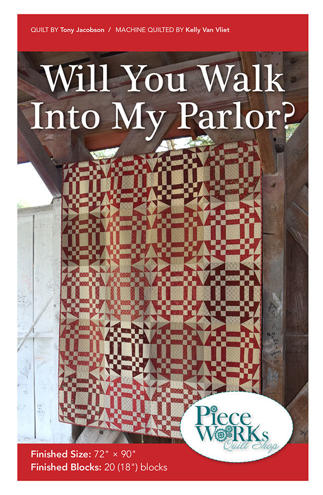 "Will You Walk Into My Parlor?" Quilt Pattern PDF WalkIntoMyParlor
