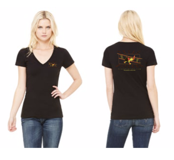 On Sale! Ladies V-Neck Black, reg $20 T-LVBL