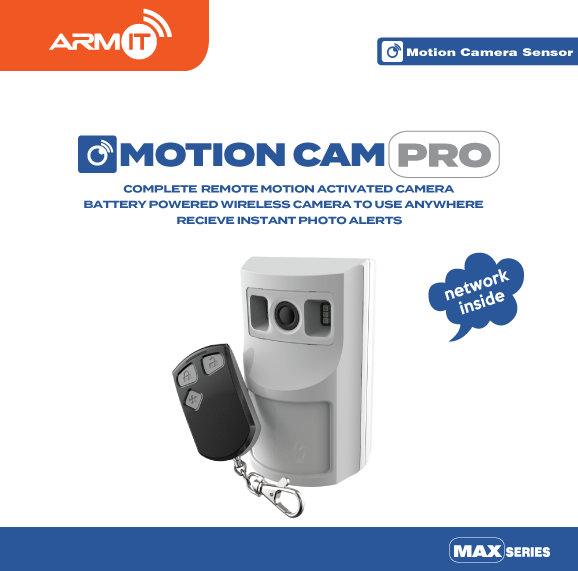 ARMIT MotionCam-Pro™ | Wireless Motion Sensor Camera : PMAXC-WH