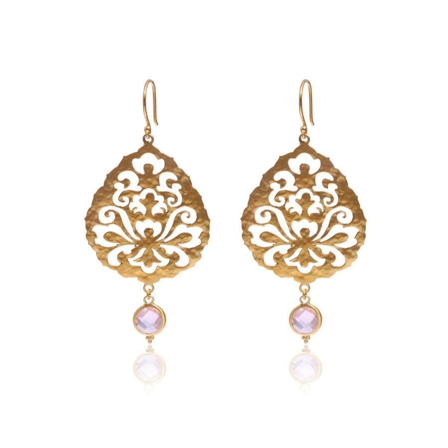 Souldance Earrings • Rose Quartz 00022