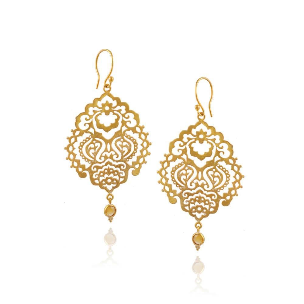 Breath of Life Earrings • Citrine 00024
