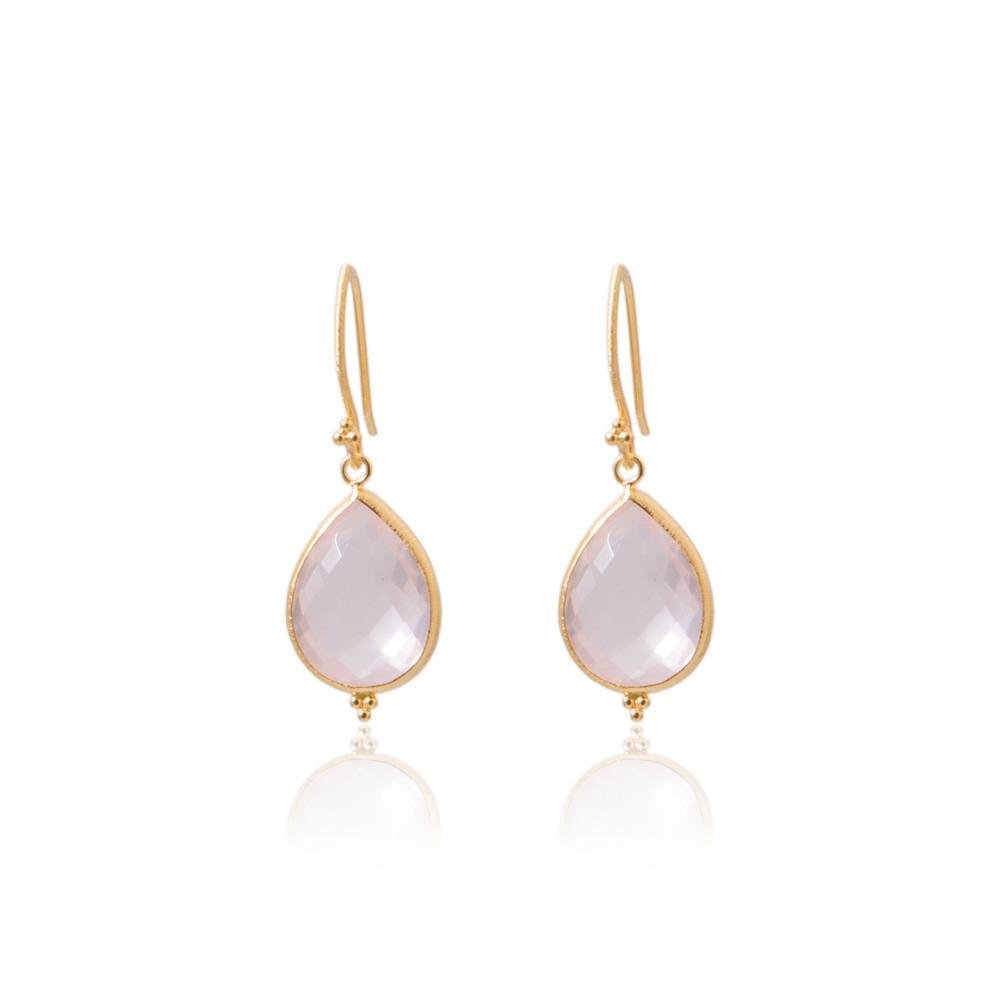 Amma Earrings • Rose Quartz 00029