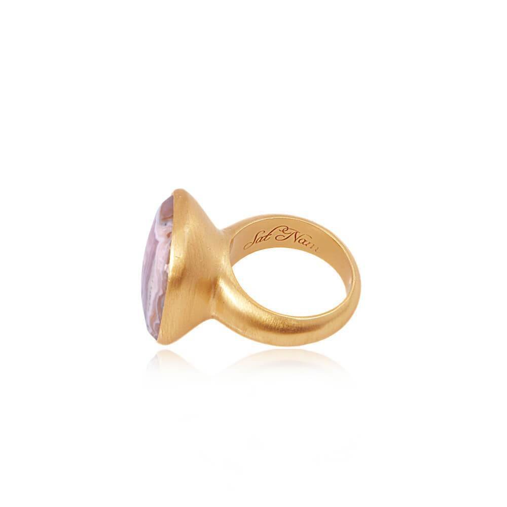 Rhodochrosite - Gold Vermeil