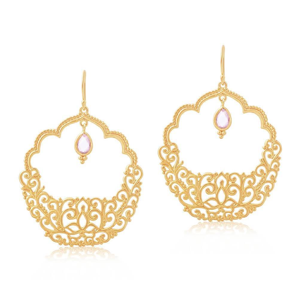 Warm Embrace Earrings • Rose Quartz 00028