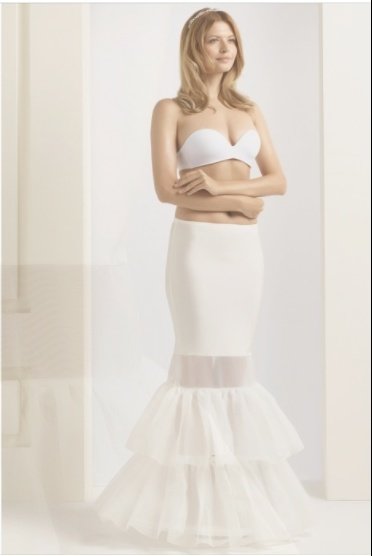 H8 190 Medium 2 hoop and Ruffles underskirt 75" H8 190 Medium