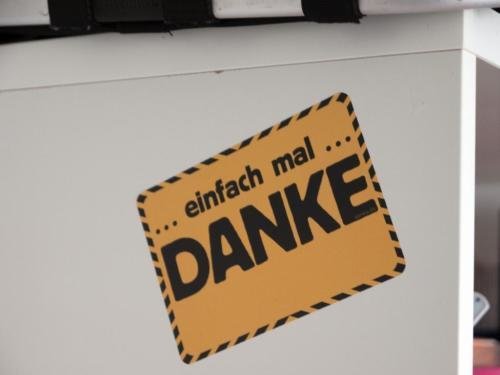 DANKE Postkarte | Aufkleber