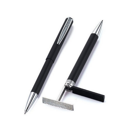 PENNA TIMBRO GOLDRING GOLD GRANDOMATIC - TESTO 2 RIGHE