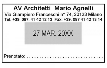TRODAT DATARIO 5460 - TESTO 3+3 RIGHE - MM 41x24
