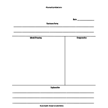 Math Journal Template (Simple) Math Journal Template (Simple)