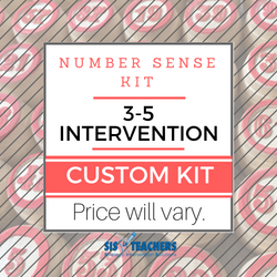 3-5 Intervention Number Sense Kit - CUSTOM 3-5 NUM SENSE C