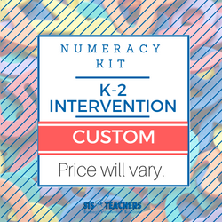 K-2 Intervention Number Sense Kit - CUSTOM NUMKIT-K2-C