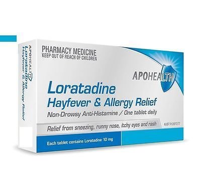 APOHEALTH LORATADINE 10MG 10TABS HAYFEVER&ALLERGY GENERIC OF CLARATYNE