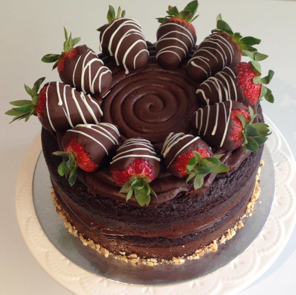 Strawberry Dipped Cake (Gluten Free)