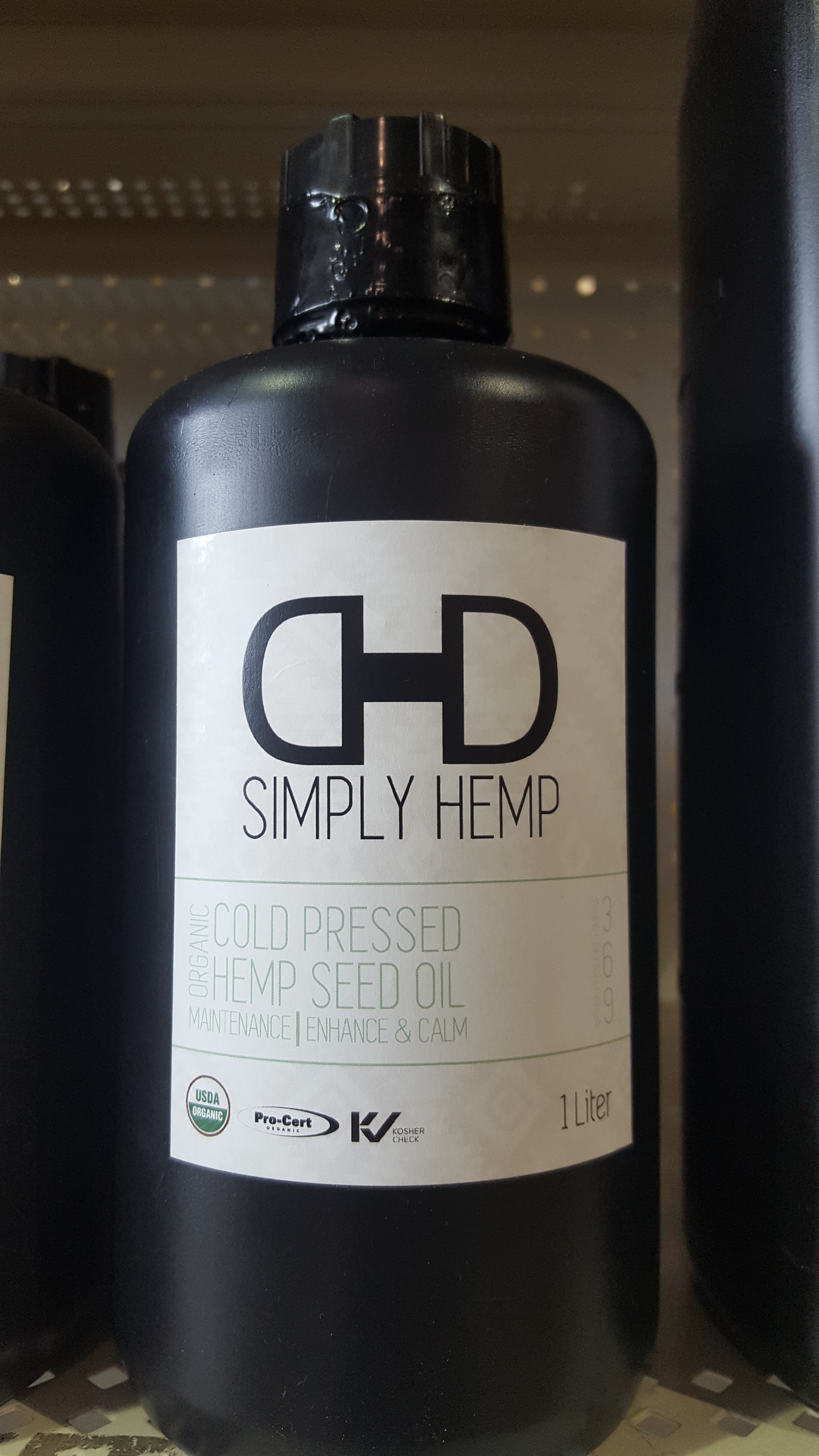Organic Hemp Seed Oil 1 Liter 247096817055