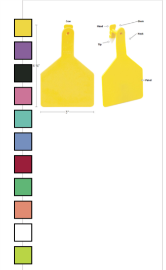 Z1 Z-tag Calf Blank Red 25pk Sold As Each 846353001666