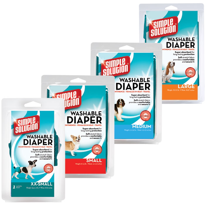 Simple Solution Washable Diaper Гигиенические трусики для собак многоразового использования.