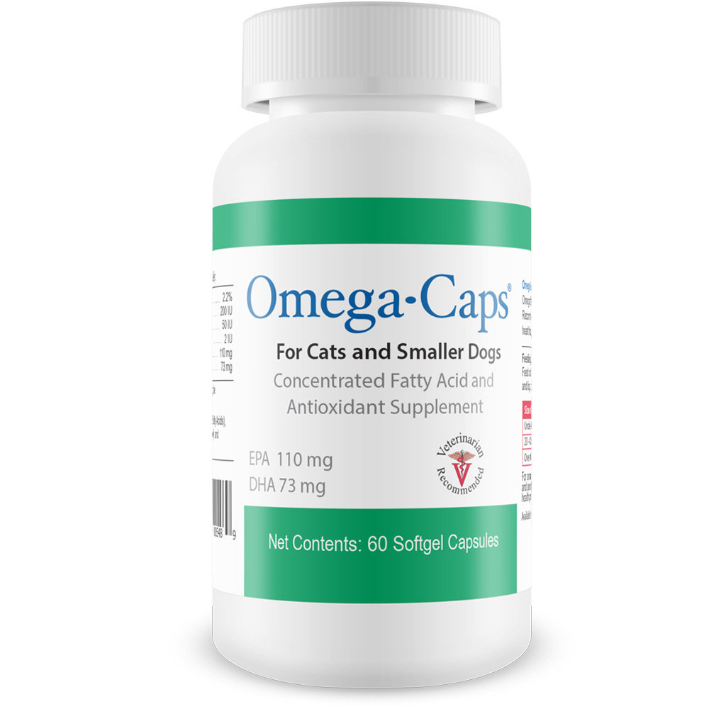 Omega-Caps For Cats & Smaller Dogs для кошек и собак мелких пород 60 шт. 0348 D2.3