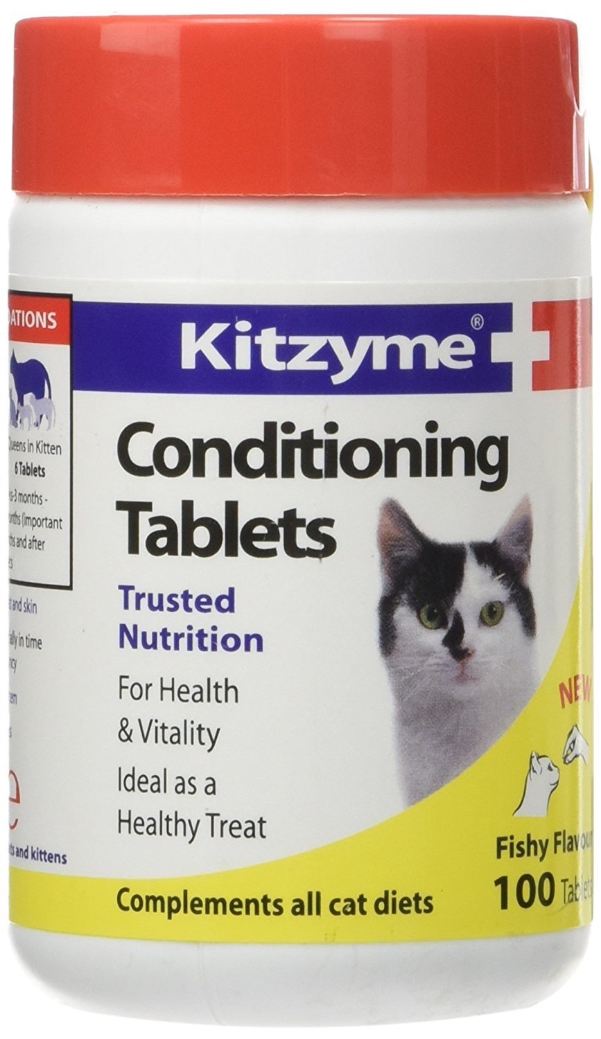 Kitzyme Conditioning Tablets Китзим Витамины для кошек 0130 D24