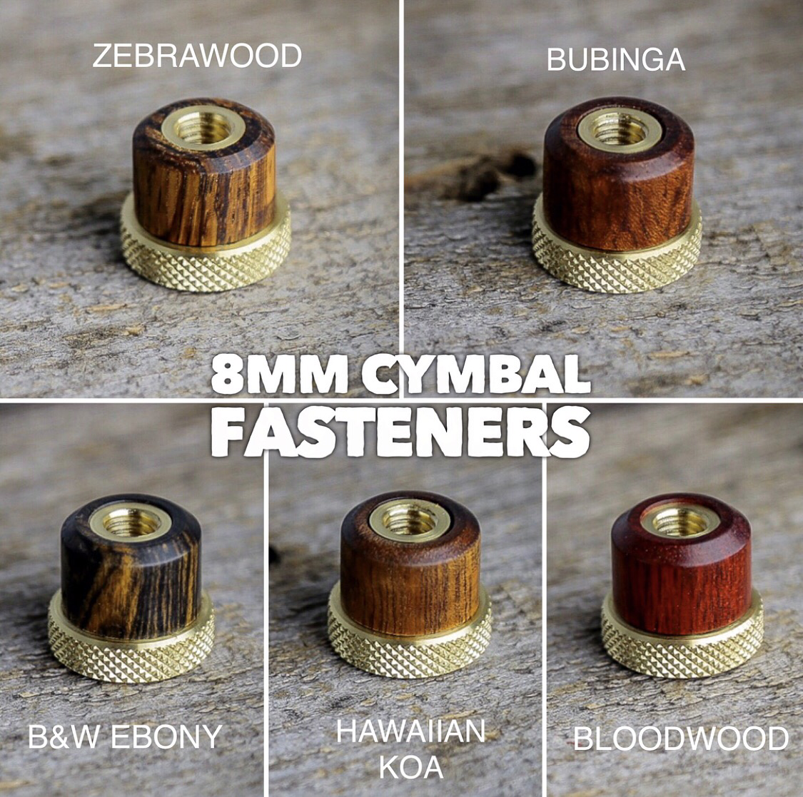 Exotic Wood Cymbal Fasteners 00020