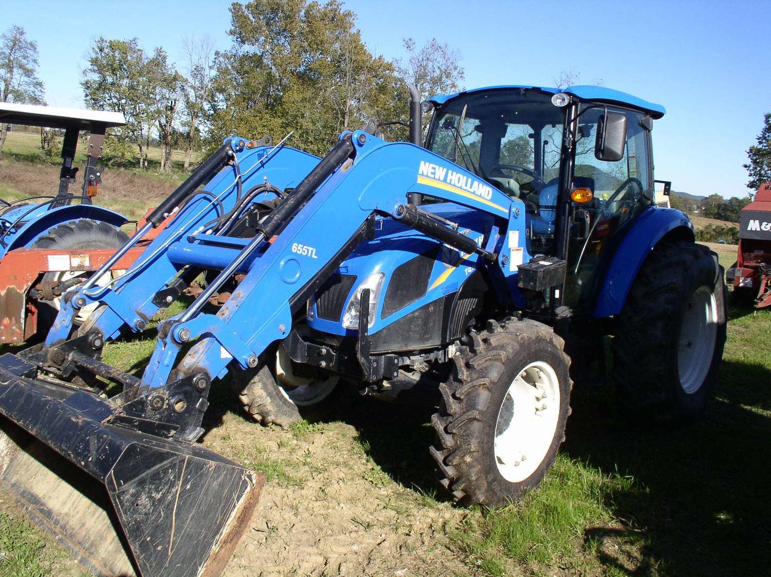 New Holland Powerstar T4 75 4wd Cab Tractor W Loader   957602852 