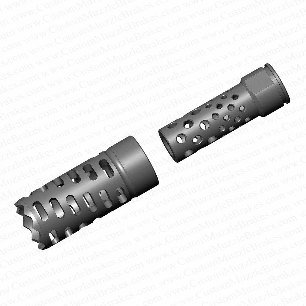 Helical Baffle Muzzle Brake for 12 gauge Shotgun, TMULC or MULC systems