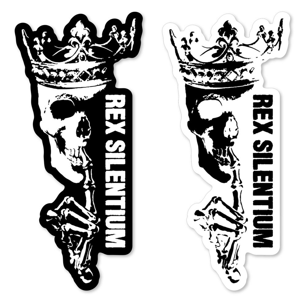 Rex Silentium Logo Sticker 6x2.75 STICK