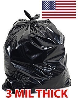 3-Mil Black Flap Tie Contractor Bags 42gl - (32ct) 3-Mil Black Flap Tie Contractor Bags 42gl - (32ct)