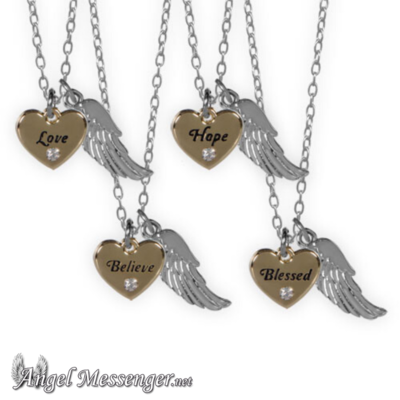 Guardian Angel Heart Necklaces (New!) Guardian Angel Heart Necklaces (New!)