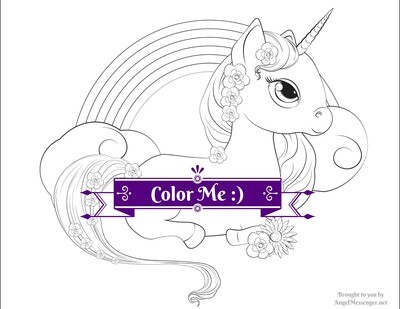 Unicorn Pony Rainbow Coloring Page Unicorn Pony Rainbow Coloring Page