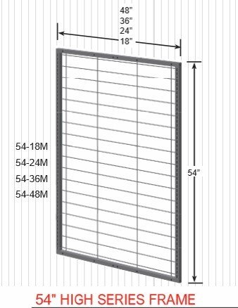 54" High Series Frame 54-36M 14083