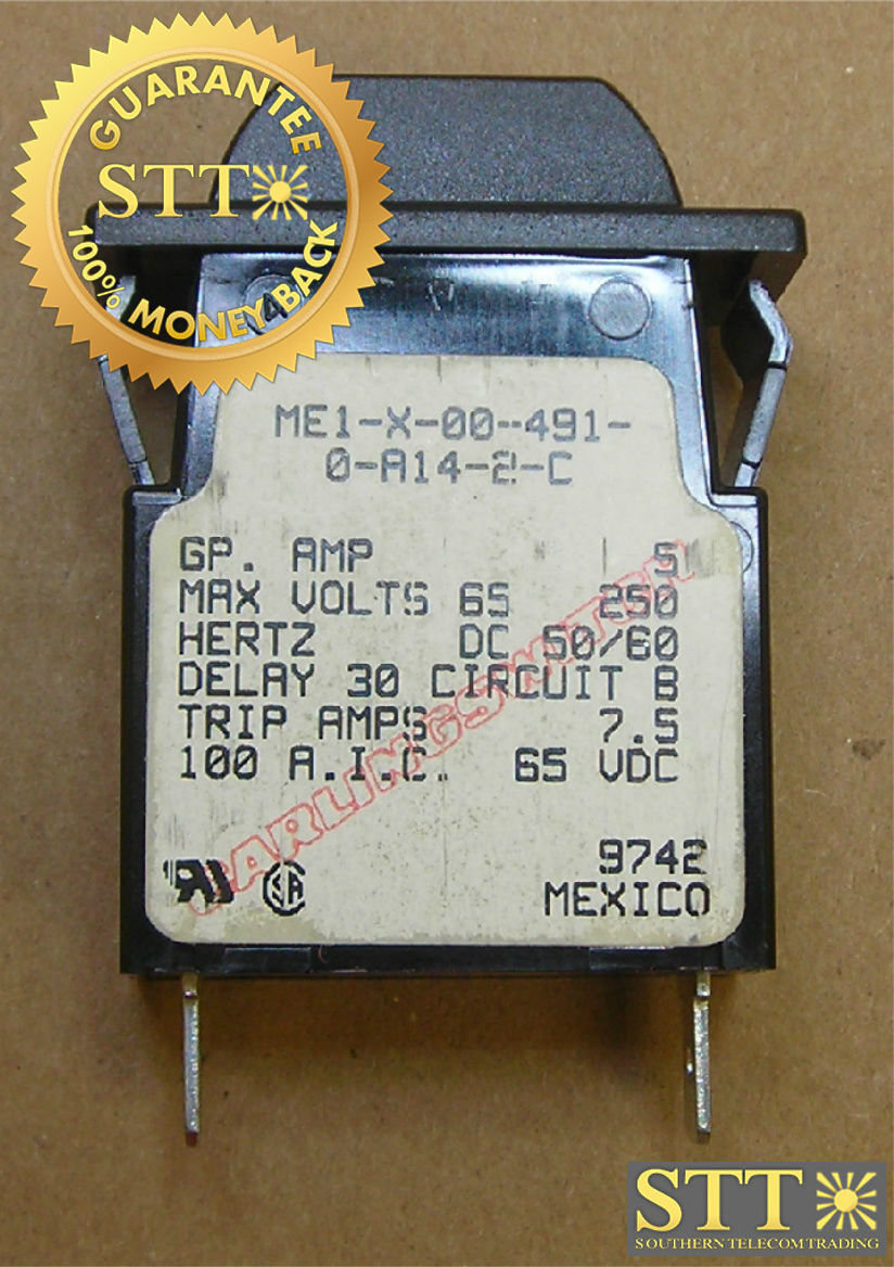 ME1-B-30-615-1-A14-2-C CARLING M-SERIES CIRCUIT BREAKER 15 AMP 125//32 VAC//VDC