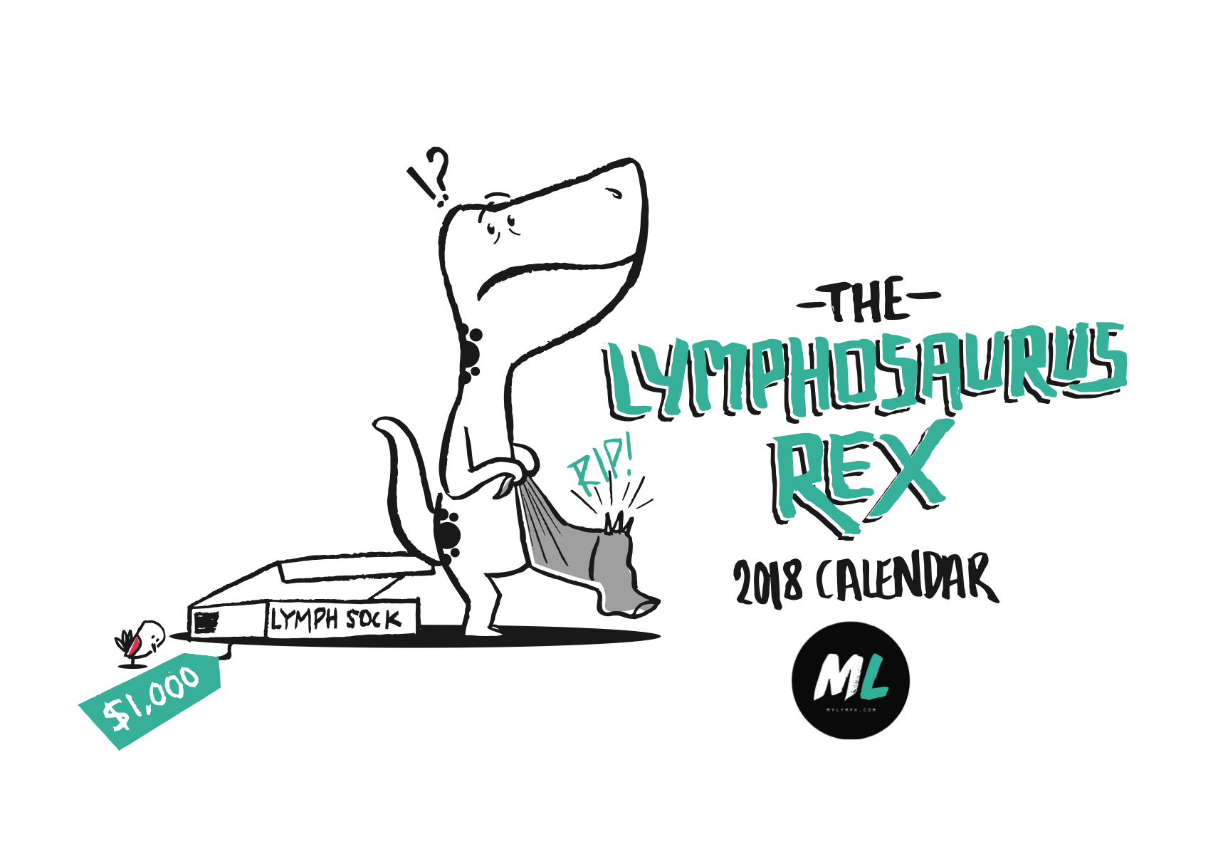 The Lymphosaurus Rex 2018 Calendar 00001