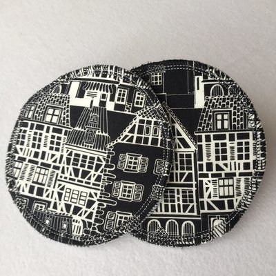 DELUXE RANGE-Breastpads-Monochrome Houses DELUXE RANGE-Breastpads-Monochrome Houses