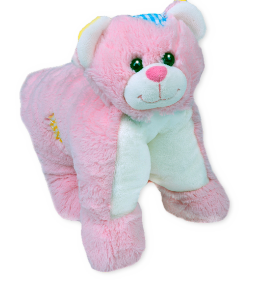 Precious Pink Teddy Personalised Singing Pillow Pet