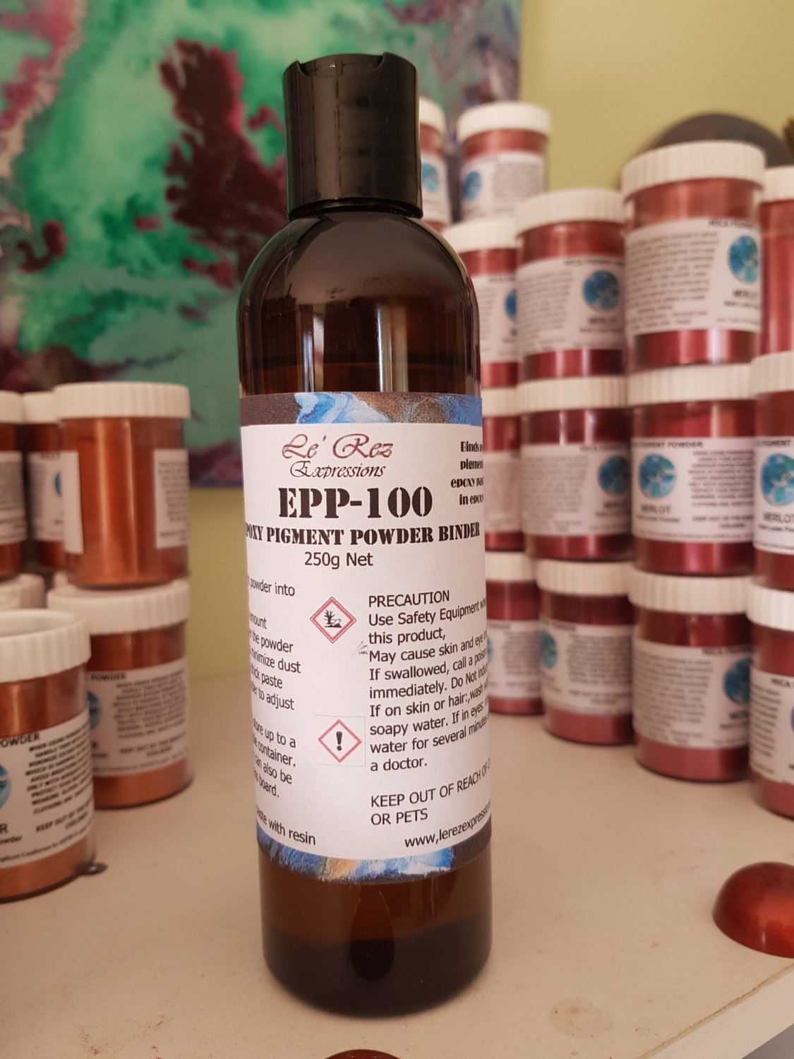 Epoxy Pigment Powder Binder EPP100 250g maximum 2 per order